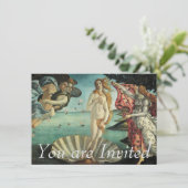 金星の誕生- Botticelli著クラシックな芸術 招待状 (スタンド正面)