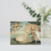 金星の誕生c.1485 （キャンバス上の温度） ポストカード (スタンド正面)