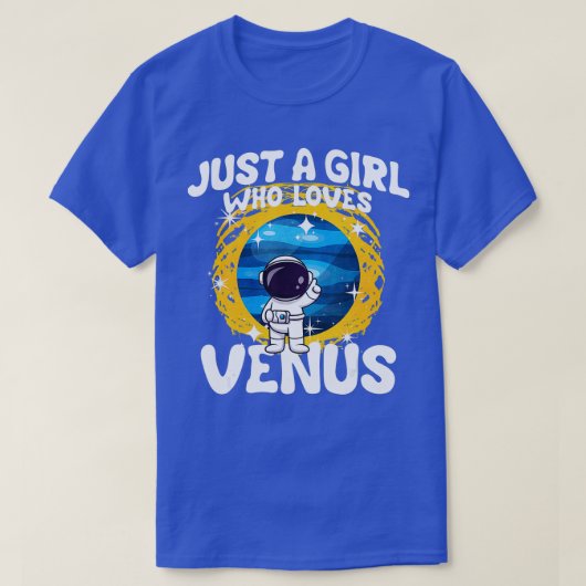 金星を愛する女の子 Tシャツ (デザイン正面)