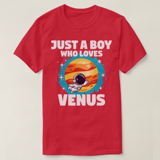 金星を愛する少年 Tシャツ (デザイン正面)