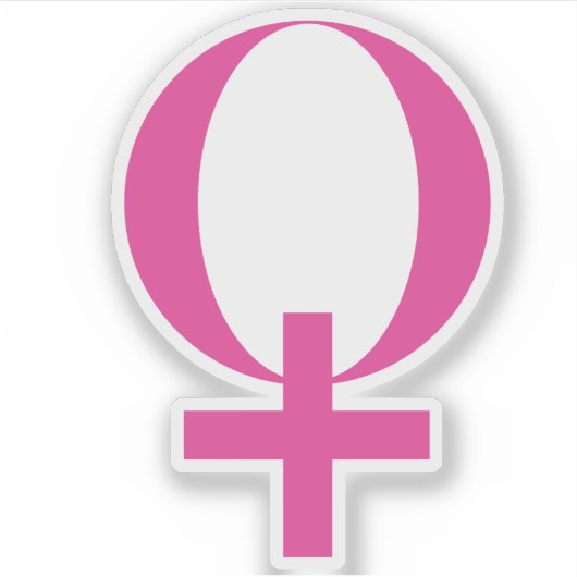 金星シンボル（ピンク） シール (正面)