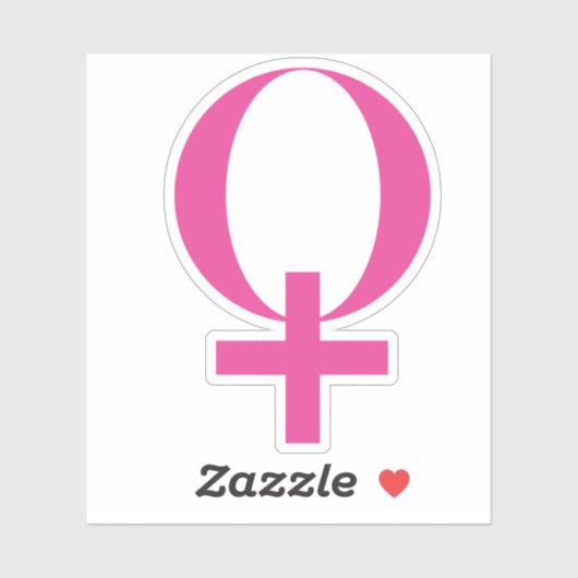 金星シンボル（ピンク） シール (シート)