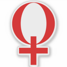 金星シンボル（赤） シール