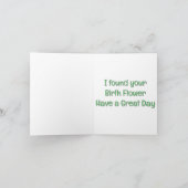 金星フライトラップマザーズ・デイ サンキューカード (内部)