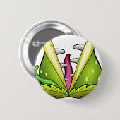 金星フライトラップ 缶バッジ (正面&裏面)