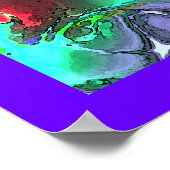 金星フラワーオブラヴ美術フラワーパワー/スクエア ポスター (角)