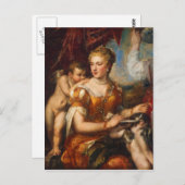 金星ブラインドフォールディングキューピッド ポストカード (正面/裏面)