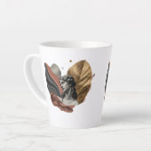 金星モダンの永遠の恵みをフィーチャーする芸術 カフェラテマグ (左アングル)