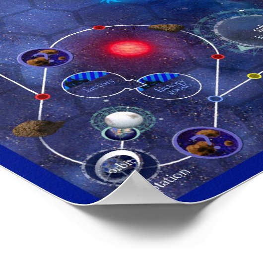 金星地図の商人 ポスター (角)