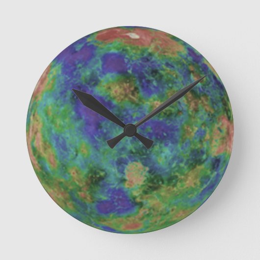金星惑星 ラウンド壁時計 (正面)