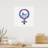 金星猫 ポスター (キッチン)