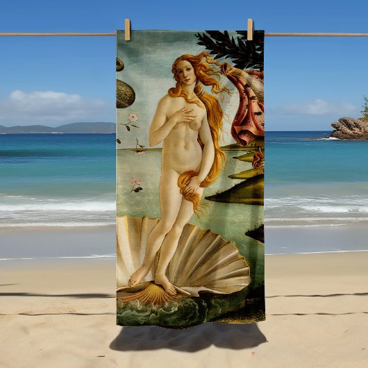 金星誕生 | Botticelli ビーチタオル