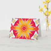 金星通過ひまわり カード (黄色い花)