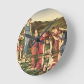 金星1870-76年の鏡(キャンバスの油) ラウンド壁時計 (傾斜)