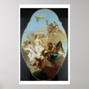 金星、天井絵画の油(パネル上のオプション) ポスター