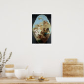 金星、天井絵画の油（パネル上のオプション） ポスター (キッチン)