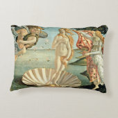 金星、c.1485 (キャンバスのテンペラ)の誕生 アクセントクッション (裏面)