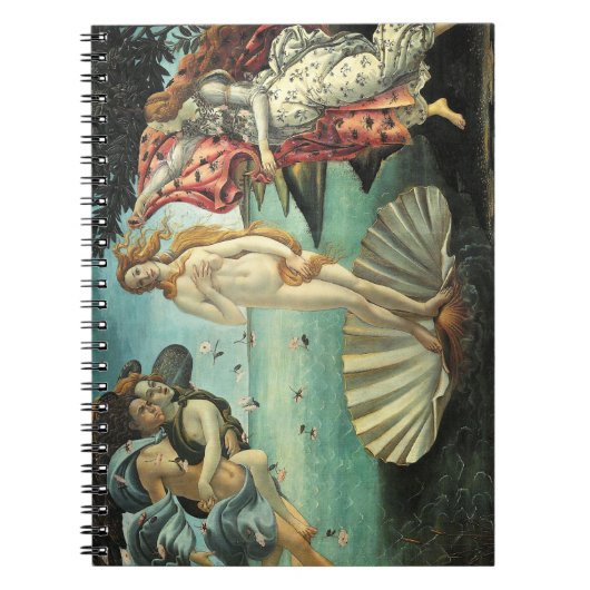 金星Botticelliの螺線形ノートの誕生 ノートブック (正面)