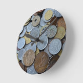 金時計 ラウンド壁時計 (傾斜)