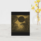 金暗い森林食カード カード (黄色い花)