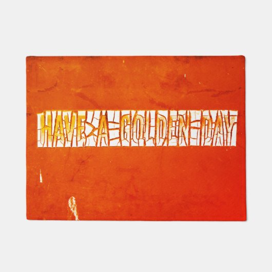 金曜の日を過素朴ごす絵を描 ドアマット (正面)