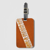 金曜の日を過素朴ごす絵を描 ラゲッジタグ (正面縦)