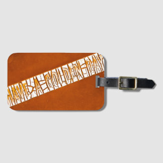 金曜の日を過素朴ごす絵を描 ラゲッジタグ