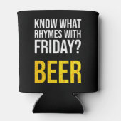 金曜の韻は何だ?ビール 缶クーラー (裏面)