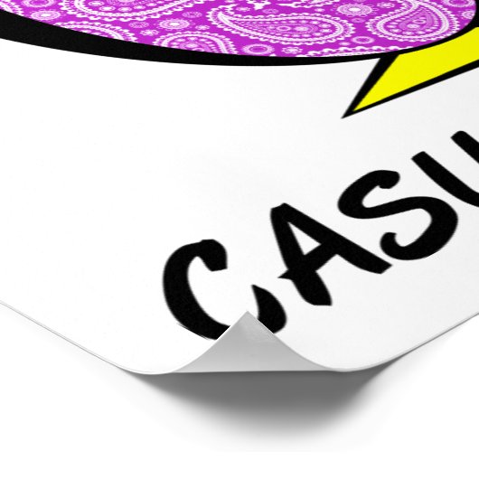 金曜カジュアルペンギンおもしろいポスター ポスター (角)