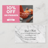 金曜割引コードスペシャルヨガスタジオ 名刺 (正面/裏面)