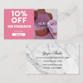 金曜割引コードスペシャルヨガスタジオ 名刺 (正面/裏面)