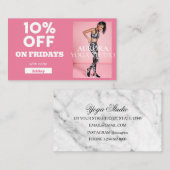 金曜割引コードスペシャルヨガスタジオ 名刺 (正面/裏面)