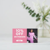 金曜割引コードスペシャルヨガスタジオ 名刺 (スタンド正面)