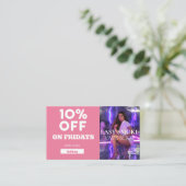 金曜割引コードスペシャルVapeショップ 名刺 (スタンド正面)