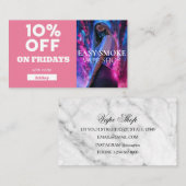 金曜割引コードスペシャルVapeショップ 名刺 (正面/裏面)