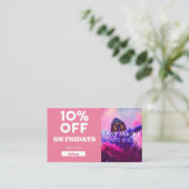 金曜割引コードスペシャルVapeショップ 名刺 (スタンド正面)