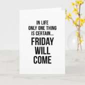 金曜日がチーム来のモチおもしろいューションホワイト カード (黄色い花)