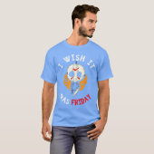 金曜日だったらいいのに 面白い スケアリー ハロウィン リトロ Tシャツ (正面フル)