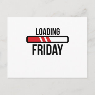 金曜日にロード中 ポストカード