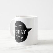 金曜日のマグ コーヒーマグカップ (正面左)