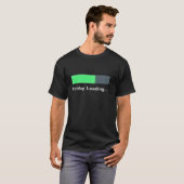 金曜日のローディング進行バー 楽しいデザイン Tシャツ (正面フル)