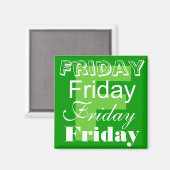 金曜日の営業日マグネット マグネット (正面/裏面)