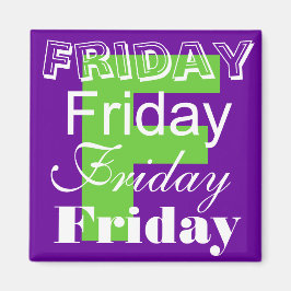 金曜日の営業日マグネット マグネット