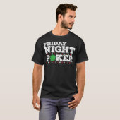 金曜日の夜のポーカー チップ Tシャツ (正面フル)