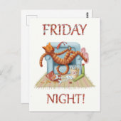 金曜日の夜 ポストカード (正面/裏面)