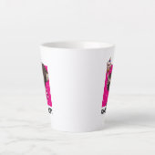 金曜日の引用文おもしろい踊りパーティーダリッヒ漫画 カフェラテマグ (正面)