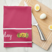 金曜日の日向日花キッチンタオル キッチンタオル (四つ折り)