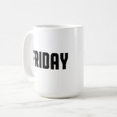 金曜日の日 コーヒーマグカップ (正面左)