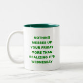 金曜日の混乱 – ミッドウィークのブルース – マグカップ (左)