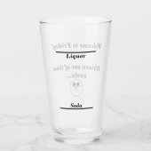 金曜日の混合飲料レベルノベルティ タンブラーグラス (裏面)